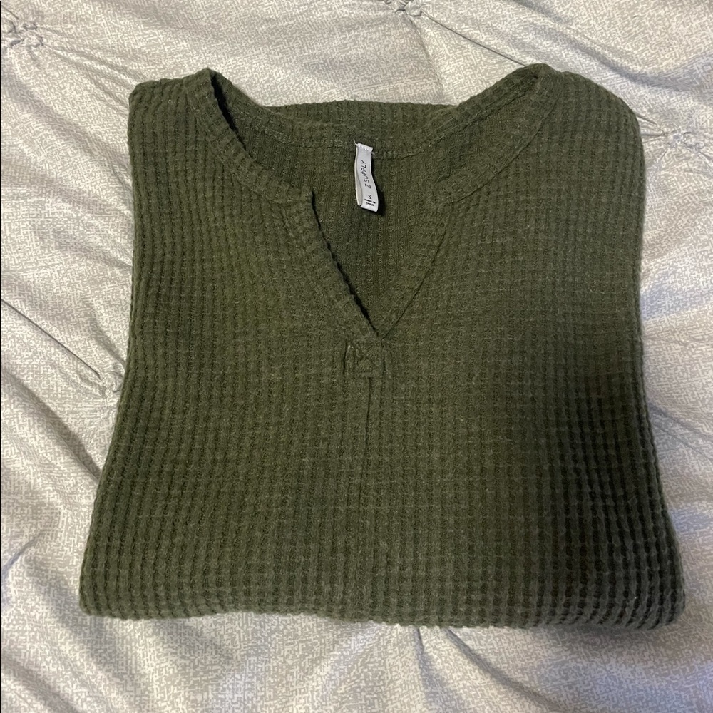 Olive Green Long Sleeve Sweater- Z SUPPLY
